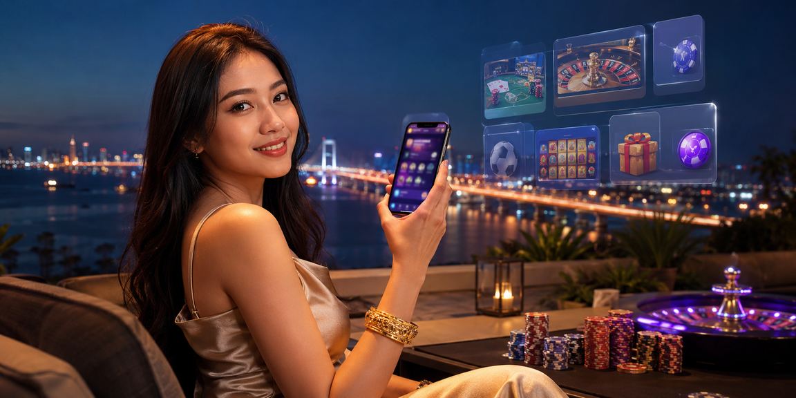 Pengguna Malaysia mengakses kasino dalam talian melalui telefon bimbit di Johor