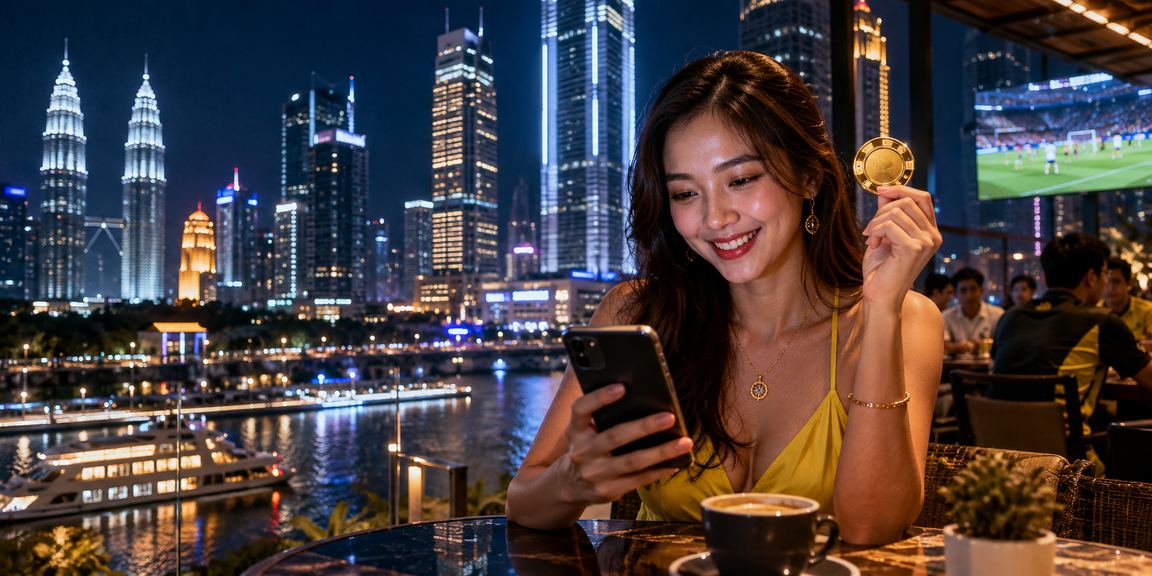 Pengguna Kuala Lumpur mendaftar dan menerima bonus alu-aluan di platform 68100