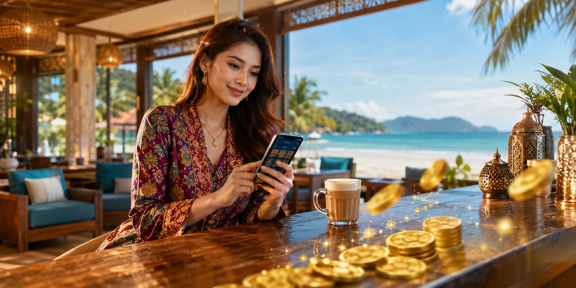 Pengguna Langkawi bermain permainan kasino dan Blackjack menggunakan telefon bimbit